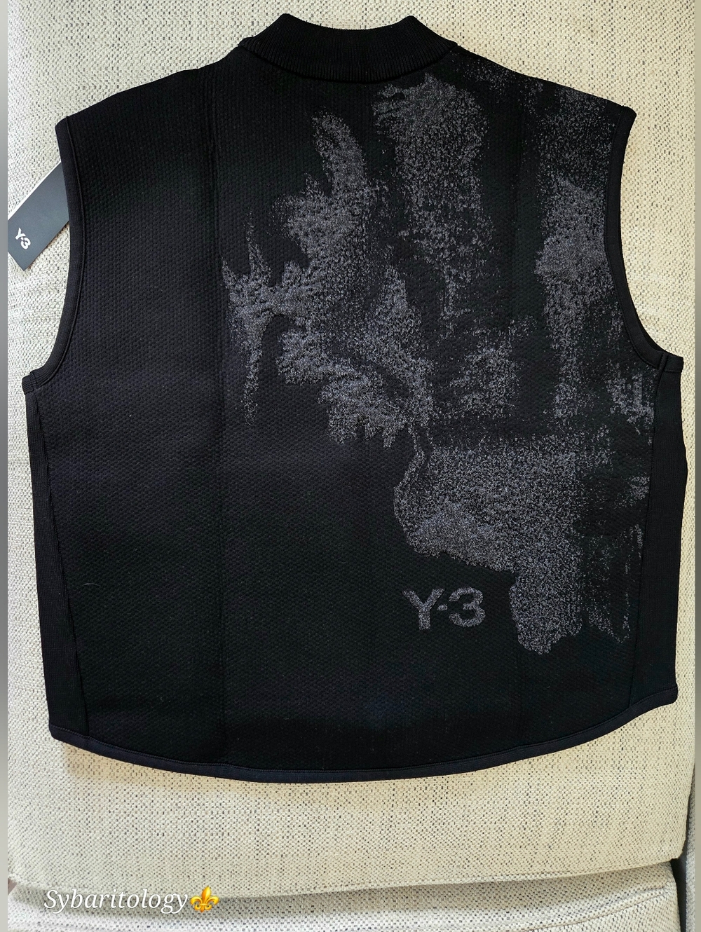 NWT Y-3 YOHJI YAMAMOTO Black Reflective Running Engineered Vest Size: XL